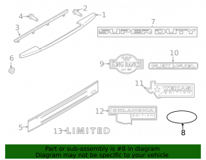 Ford Explorer 20- Tailgate Badge Emblem