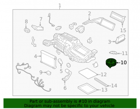 Motor heater fan Jaguar F-Pace X761 17-