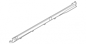 Right side sill for Jaguar I-Pace 19-25