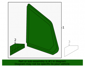 Window blind glass rear left Mazda CX-50 23-25 tinted