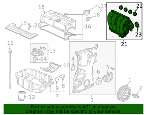 Collector intake lower part Honda CRV 12-14 2.4