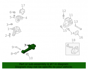 Rear engine mount Hyundai Tucson 18-21 2.4