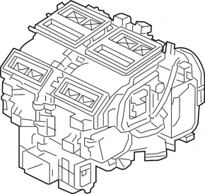 Heater assembly for Infiniti QX50 20-24 dual-zone climate control