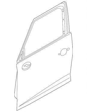 Door bare front right Mini Cooper Countryman R60 10-16