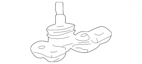Front right ball joint for Lexus LS 08-17 AWD