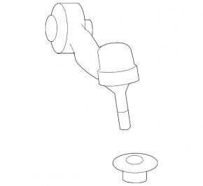 Upper control arm, front left, rear, Lexus LS460 07-17 rwd