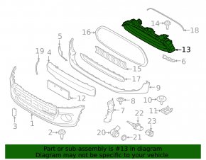 Radiator grille grill Mini Cooper 16-24 black