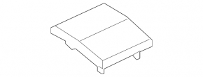 The right front panel speaker grille of the Toyota Venza 21-24 is black.