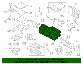 Heater assembly BMW X3 F25 11-17 auto