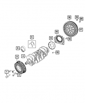 Flywheel Fiat 500L 14-16 1.4T DCT