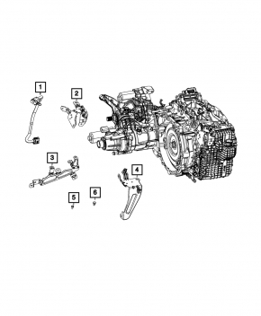 Jeep Compass 17-22 automatic transmission wiring