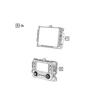 Monitor, display, navigation Jeep Compass 17-8.4" inch, drip display