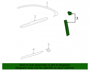 Lexus ES350 07-12 rear right side door trim