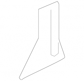 Rear left side door trim Nissan Murano 25-26 black