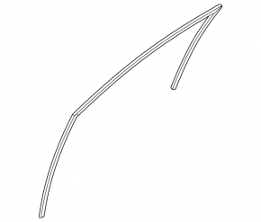 Front left glass seal Hyundai Kona 18-23