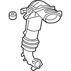 Air duct Ford Escape MK3 13-16 1.6T from filter broken fastening
