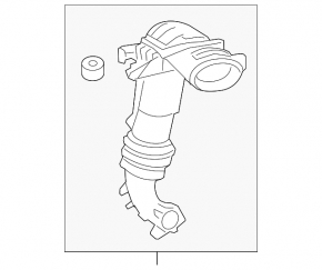 Air duct Ford Escape MK3 13-16 1.6T from filter broken fastening