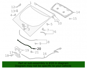 Mazda CX-30 20- Hood Support Stick