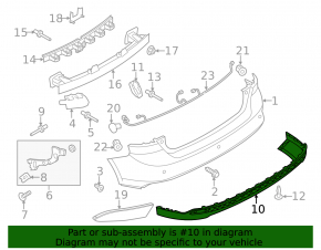 Rear bumper lip Ford Focus mk3 15-18 rest 5d with hook plug