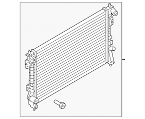 Radiator cooling water Ford Explorer 11-13 3.5