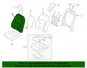 Passenger seat Ford Escape MK4 20-20 leather beige