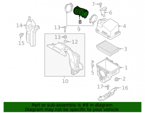 Air intake duct Mazda CX-50 23-25 2.5T
