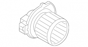 Motor fan rear heater Mazda CX-9 16-23