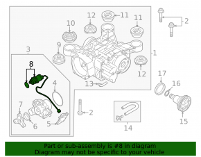 VW Atlas 18-21 AWD rear differential oil pump