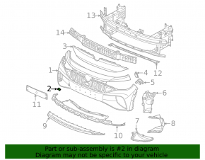 Front bumper towing hook plug Volkswagen ID.4 21-23