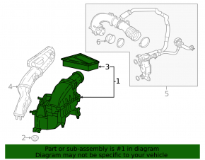 Infiniti QX30 17-19 Air Filter Housing