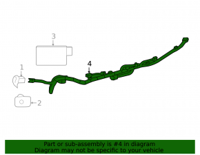 Chevrolet Malibu 16-22 rear bumper wiring for BSM and parking sensors