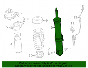 Rear left shock absorber BMW 2 G42 23-25 M