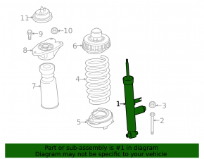 Rear right shock absorber BMW 4 G22 G26 21-25 430i AWD