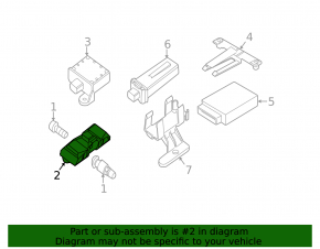 Wheel pressure sensor BMW 5 F10 14-16 433 MHz