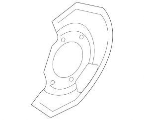 Brake Disc Cover Front Left Nissan 350z