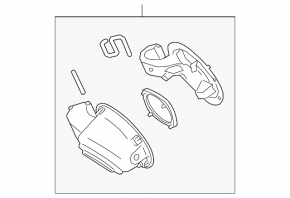 Subaru Legacy 15-19 Fuel Filler Door Housing