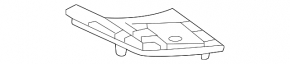 Upper left rear bumper trim for Lexus GX 24-26