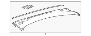 Upper dashboard trim for Toyota Prius 50 Prime 17-19, black, JBL, for speakers, for projection, scratched