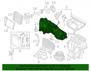 Heater assembly VW Passat 20-22