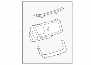 Lexus ES250 ES300h ES350 19-26 Center Console Air Vent