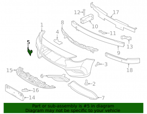 Infiniti QX30 17-19 AWD Front Bumper Tow Hook Cap
