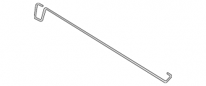Left trunk lid hinge torsion bar for Kia K5 21-24 for trunk light and spoiler