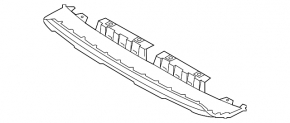 Audi Q3 F3 19-24 silver front bumper lip trim