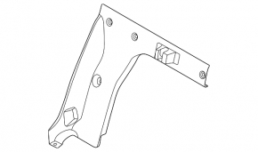 Rear seat back trim right Hyundai Sonata 20-22