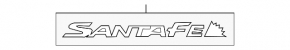 Emblem inscription SANTAFE trunk door Hyundai Santa FE Sport 13-18