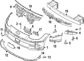 Hyundai Ioniq 6 23-25 Front Bumper Air Duct Left