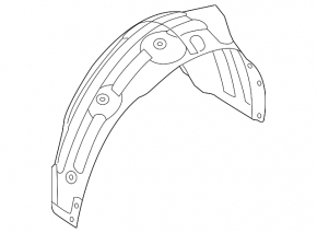 Rear right fender liner Hyundai Tucson 25-26 Korea
