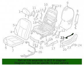 Infiniti Q50 14-20 lumbar support control button beige