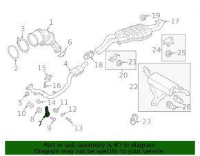 Catalytic converter bracket right Audi Q5 8R 09-17