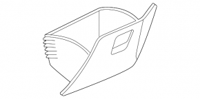 Box pocket for the front panel of the Audi A3 22-26 black